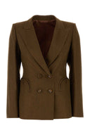 Blaze Brown Linen Renard Blazer