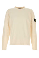 Stone Island Ivory Cotton Blend Sweater