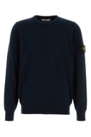 Stone Island Dark Blue Cotton Sweater