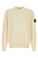 Stone Island Ivory Cotton Sweater