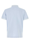 Stone Island Pastel Light Blue Piquet Polo Shirt