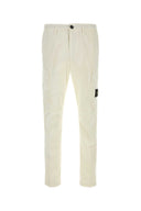 Stone Island Ivory Stretch Cotton Pant