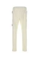 Stone Island Ivory Stretch Cotton Pant