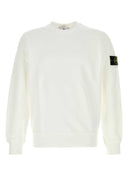 Stone Island White Cotton Sweatshirt