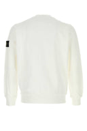 Stone Island White Cotton Sweatshirt