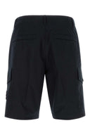 Stone Island Midnight Blue Cotton Bermuda Shorts