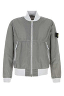 Stone Island Grey Nylon Bomber Jacket