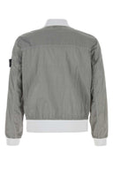 Stone Island Grey Nylon Bomber Jacket