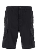 Stone Island Midnight Blue Stretch Cotton Bermuda Shorts