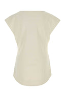 Entire Studios Sand Stretch Polyester Blend Deep Vee Tank Top