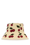Cappello In Paglia Ricamato Cherryfic Di Valentino Garavani