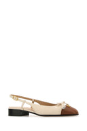 Valentino Garavani Two Tone Leather Valet Du Roe Ballerinas