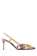Valentino Garavani Printed Fabric V Logo Signature Pumps