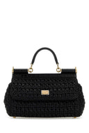 Dolce & Gabbana Back Raffia Medium Sicily Handbag