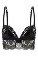 ドルチェ＆ガッバーナブラックストレッチサテンブラジャー