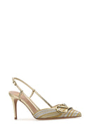 Valentino Garavani Multicolor Nappa Leather V مضخات توقيع الشعار