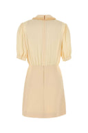 Valentino Garavani Cream Crepe Couture Mini Dress