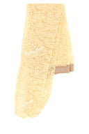 Valentino Garavani Cream Stretch Lace Socks