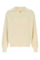 Bottega Veneta Cream Cotton Blend Sweater