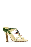 Bottega Veneta Two Tone Leather Rana Mules