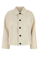 Bottega Veneta Ivory Leather Jacket