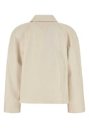 Bottega Veneta Ivory Leather Jacket