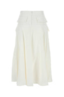 Bottega Veneta White Viscose Blend Skirt