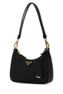 Prada Black Leather Mini Prada Re Edition Shoulder Bag