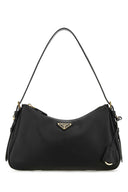 Prada Black Leather Medium Aimé de hombro