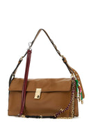 Prada Camel Leather Large Prada Soft Sound Shoulder Bag