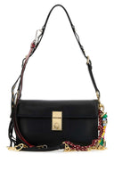 Prada Black Leather Small Prada Soft Sound Shoulder Bag