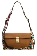 Prada Caramel Leather Small Prada Soft Sound Shoulder Bag
