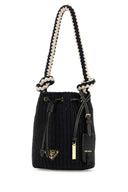 Prada Black Crochet Mini Bucket Bag