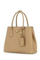 Prada Sand Leather Small Double Handbag