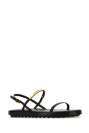 Tod's Black Leather Sandals