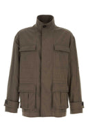 Salvatore Ferragamo Mud Stretch Cotton Jacket