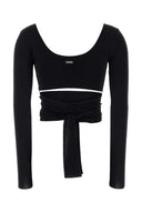 Salvatore Ferragamo Black Viscose Cardigan