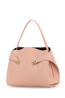 Salvatore Ferragamo Pink Leather Large Hug Soft Shoulder Bag
