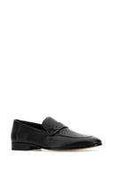 Salvatore Ferragamo Black Leather Bonny Loafers