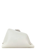 The Attico White Nappa Leather Day Off Clutch