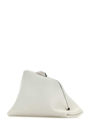 The Attico White Nappa Leather Day Off Clutch