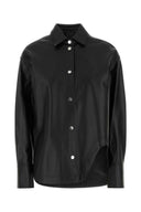 La camisa Eliza de cuero negro de Attico