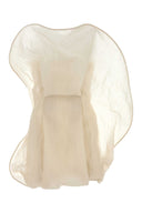 Magda Butrym Ivory Wool Blend Mini Dress