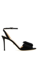 Mach & Mach Black Satin Le Cadeau Sandalen