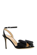 Mach & Mach Black Satin Le Cadeau Sandalen