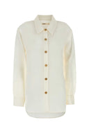 Khaite White Organza Shirt