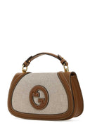 Gucci zweifarbige Gucci Blondie-Handtasche aus Canvas und Leder