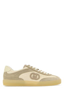Gucci Two Tone Mesh And Suede Sneakers