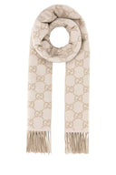 Gucci Embroidered Cashmere Reversible Scarf