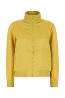 Sudadera de jacquard amarillo gucci